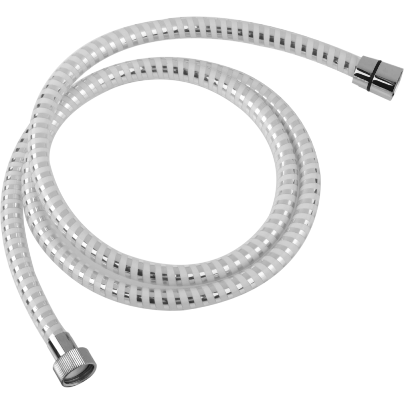 Hadice ke sprše PVC 150 cm, AQ101215 – bílá/chrom