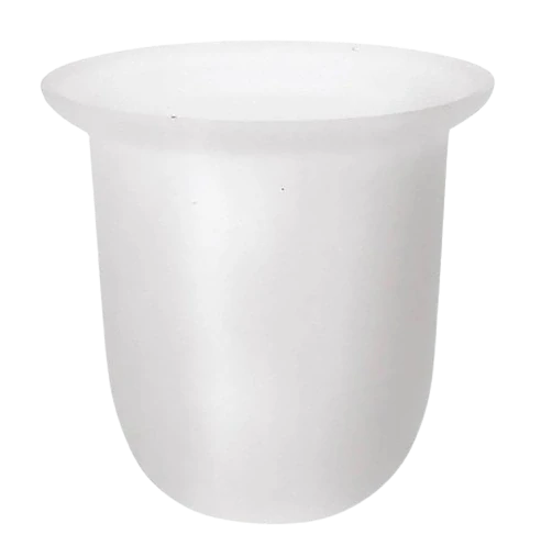 Náhradní nádoba na WC štětku-mléčné sklo