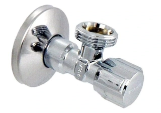 Připojovací ventil COMFORT 1/2 x 3/4" – bez zpětné klapky, chromovaný