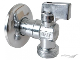 Rohový ventil 1/2" × 3/4" – kulový ventil pro pračku a myčku (bez zpětné klapky)
