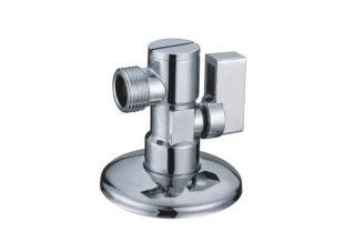 Rohový ventil s filtrem 1/2" x 3/8" - kovová páčka, chrom, bez matky