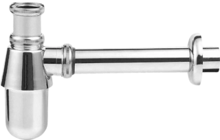 Nerezový umyvadlový sifon 5/4″, odpad 32 mm – chromové provedení